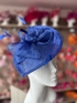 Baby Blue Sinamay Saucer Fascinator Hat