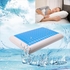 Memory Pillow Foam White Bed Gel Pillow Blue Cooling Orthopedic Cushion for Sleeping Travel Neck Fatigue Relief Outdoor Cushion