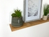 Slim light rustic oak floating shelf (150x25mm)