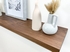 Thick modern softened edge walnut floating shelf (225x35mm)