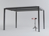 Round Solid Acacia Wood Dining Table in Black | Flute Design Base - 120cms