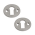 Keyhole Cover / Escutcheon 32mm - Open (Satin Chrome Plated) Pair