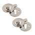 Keyhole Cover / Escutcheon 32mm - Closed (Chrome Plated) Pair