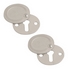 Keyhole Cover / Escutcheon 32mm - Closed (Satin Anodised Aluminium) Pair