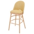 Ella Bar Stool in the Textured Linen Old Guilding from Fermoie