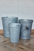 Galvanised Barrel Planters - Set of 3 - Samples & Seconds A