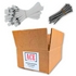 Red Marking Whiskers with Stakes - 100 Pack - Durable Marking Whisker Set